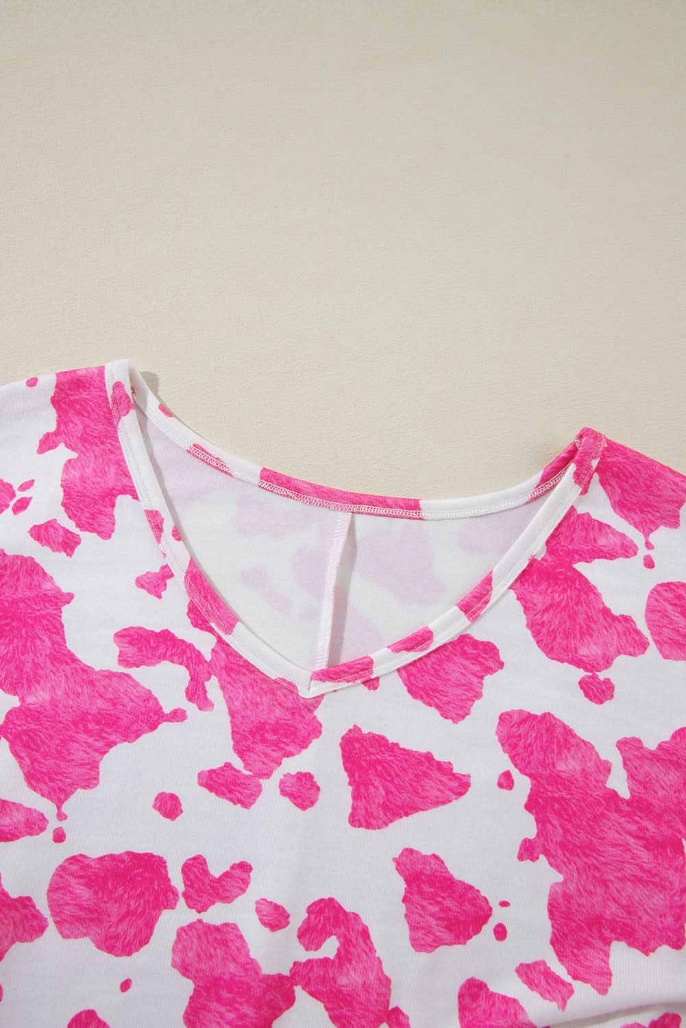 Rose leopard print plus size top - Love Salve